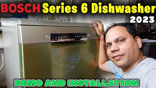 Bosch series 6 dishwasher Installation and Demo by Technician [upl. by Miahc]