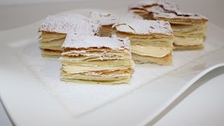 RECEPT ZA KREMPITU NA FRANCUSKI NAČIN  MILLEFOGLIE NAPOLEON [upl. by Riancho]