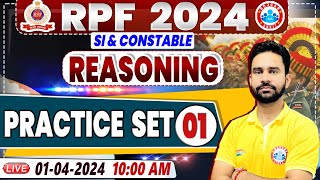 RPF Vacancy 2024 RPF SI Reasoning Practice Set 01 RPF Constable Reasoning Class Rahul Sir [upl. by Elleirbag]