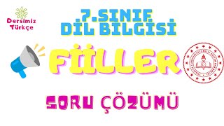 7Sınıf Fiiller Soru Çözümü [upl. by Terrye]