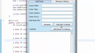 Java Extended Simple Library System With GUI Part 21 [upl. by Enyawad]