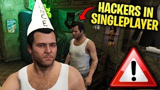 WARNING MODDERS CAN NOW KILL YOU IN SINGLEPLAYER IN GTA 5 [upl. by Allys535]