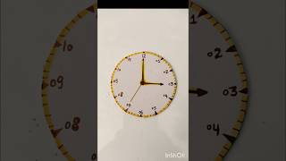 DIY Easy clock⏰making idea shorts handmade clock viralvideo youtubeshorts school [upl. by Asiar718]