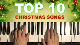 Top 10 Christmas Songs Piano Medley [upl. by Wolfram]