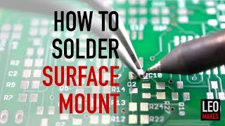 How to Solder Surface Mount parts its easy [upl. by Danila]