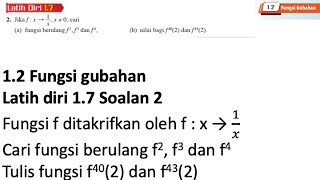 Latih diri 17 Soalan 2  12 Fungsi Gubahan  Bab 1 Fungsi Matematik Tambahan Tingkatan 4 [upl. by Ibrik]