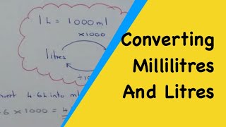 Converting Between Litres And Millilitres Units Of Volume Conversions [upl. by Amelus794]