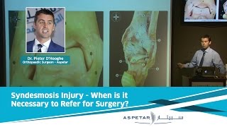 Syndesmosis Injury  When Is It Necessary To Refer For Surgery [upl. by Hsekar]