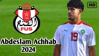 مهارات عبد السلام أشهب موهبة الفتح الرباطي  Abdeslam Achhab skills  FHD ● 2024 [upl. by Silbahc]