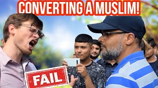 Converting a Muslim Fail Hashim Vs Christian  Speakers Corner  Hyde Park [upl. by Menides]