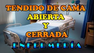 tendido de cama abierta y cerrada enfermería ILP la instituto LA PONTIFICA [upl. by Oicnanev]