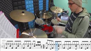 quotYucatanquot Manasota  4 Way Independence Drum Lesson with Notation [upl. by Walden337]