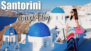 SANTORINI VLOG What I wore best Restaurants what we did Honeymoon in Santorini💙 [upl. by Landri]