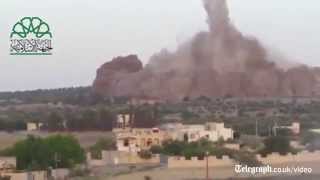 Massive tunnel bomb hits Syrian army base [upl. by Joelly154]