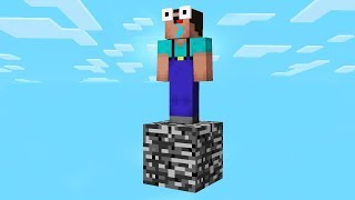 SURVIVING IN MINECRAFT WITH ONLY 1 BLOCK [upl. by Edasalof16]