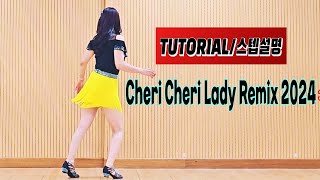 TUTORIAL스텝설명 Cheri Cheri Lady Remix 2024 [upl. by Bernadette]