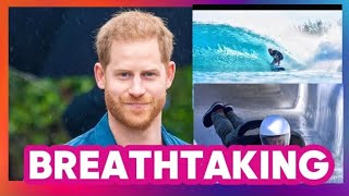 prince harry living his best lifecrushes California waves [upl. by Diskson]