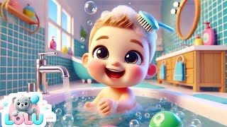 Bath Time Song  NURSERY RHYMES AND KIDS SONGS LoluKidsEnglish [upl. by Haelak215]