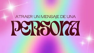 🧘🏻‍♀️MEDITACIÓN GUIADA PARA ATRAER UN MENSAJE DE UNA PERSONA 🔮☀️🫀✉️ [upl. by Obau]