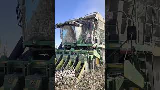 John Deere cotton pickercotton johndeere agriculturalmachinery automobile farming machine [upl. by Nibla]