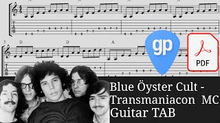 Blue Öyster Cult  Transmaniacon MC Guitar Tabs TABS [upl. by Eleon594]