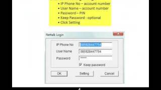 NetTalk SIP Dialer Configuration [upl. by Elorak]