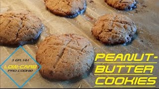 Low Carb Peanut Butter Cookies  Diätrezept [upl. by Liuqa]