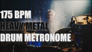 HEAVY METAL  Drum Metronome Loop  175 BPM [upl. by Lali962]