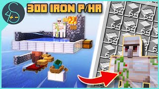 EASY Early Game Minecraft Iron Farm  300 Per Hour  121 [upl. by Kere]