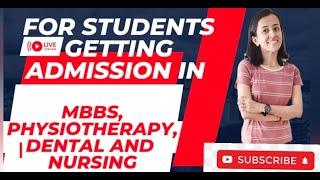 For students getting admission in MBBS Dental Physiotherapy and Nursing  Dr Dipti Viren Kariya [upl. by Ettenuahs]