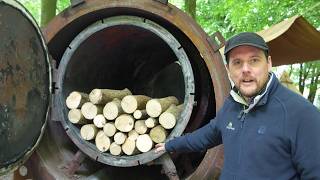 Exeter Charcoal kiln  explained by Simon James CEO of Small Woods [upl. by Shanie366]