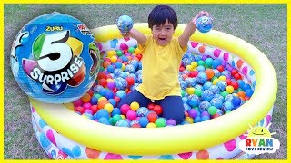 Toy Hunt Outdoor for 5 Surprise with Ryan ToysReview [upl. by Alius995]