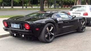 Ford GT  Start Up amp Driving away in Vienna  Mercedes SLS [upl. by Wilma]