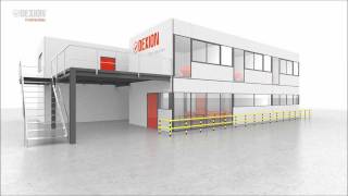 Dexion Mezzanine Partition Workarea animation [upl. by Enidaj]