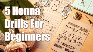 Henna Drills for Beginners  Learn Henna FAST With These Drills [upl. by Arst490]