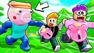 Can We Unlock ALL PIG 64 BADGES  SECRETS NEW PIGGY ROBLOX GAME [upl. by Ybsorc729]