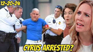 ABC Full 12202024 General Hospital full Episode Cyrus Taken into Custody for Dex’s Death [upl. by Cimah430]