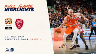 ratiopharm ulm vs Würzburg Baskets  Full Game Highlights  Viertelfinale Spiel 2  Playoffs 2324 [upl. by Bronwen170]