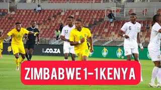 Zimbabwe 11 Kenya Match Congratulations Zimbabwe for Qualifying for Morocco 2025 AFCON [upl. by Adham]