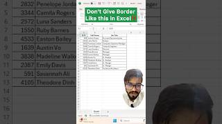 Dont Give Borders in Excel‼️Instead Use Superb Trick excel exceltips shorts [upl. by Alasteir]