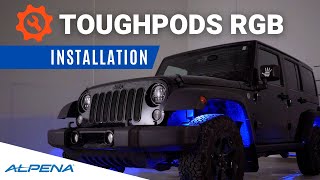 Install Toughpods RGB Rock Lights from Alpena [upl. by Annoval]