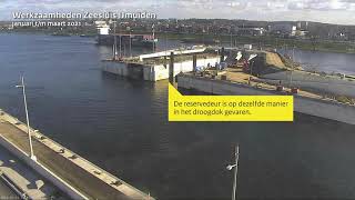 Werkzaamheden Zeesluis IJmuiden Q1 2021  Timelapse [upl. by Winni576]