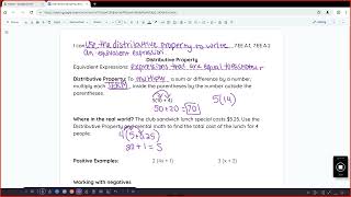 Use the distributive property to write equivalent expressions [upl. by Newmark]