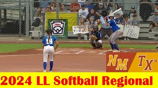 Carlsbad NM vs Alamo Heights TX Softball Game Highlights 2024 Little League Regional [upl. by Sirah]