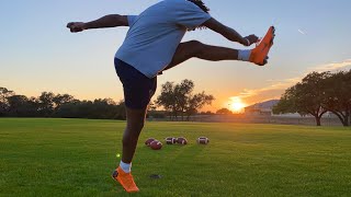 Christian Payne  Klein Forest HS Kicker  Class of 2021 Kicker Practice Film [upl. by Adnov]