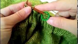 Extra stretchy bind off in 2x2 ribbing  knitting [upl. by Beisel739]