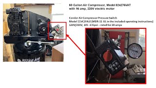 Replacing a 60 Gallon Air Compressor Pressure Switch [upl. by Sheree]