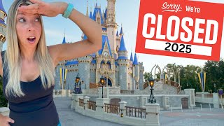 BIG Closures at Disney World in 2025 Plan Accordingly [upl. by Cirek]