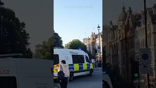 Public Order Van Convoys In Westminster URGENTLY [upl. by Allecnirp364]