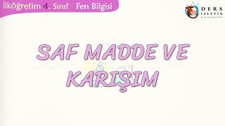 SAF MADDE VE KARIŞIM [upl. by Eekaz]